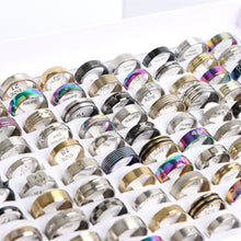 Laden Sie das Bild in den Galerie-Viewer, 100 PC Fashion Edelstahl Ring Set Schmuck
