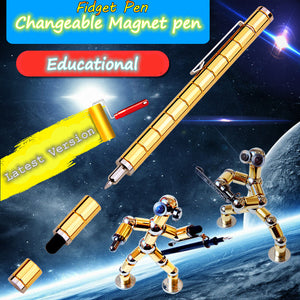 Magnetischer kreativer Stift, Transformator-Stift, DIY, lustiger Spielzeugstift