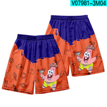 Laden Sie das Bild in den Galerie-Viewer, Patrick Spongebob Pants Loose Summer Casual Shorts 3D gedruckte Strandshorts
