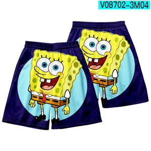 Patrick Spongebob Pants Loose Summer Casual Shorts 3D gedruckte Strandshorts