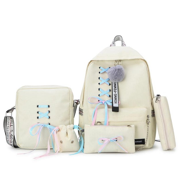2019 Recreational multi-piece Canvas Backpack